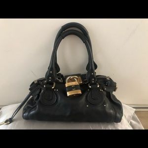 Authentic Chloe Paddington Black Leather Handbag